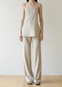 Women Kit Trousers - Beige Bottoms Beige The Frankie Shop - Image 3
