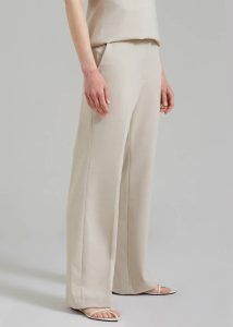 Women Kit Trousers - Beige Bottoms Beige The Frankie Shop - Image 5