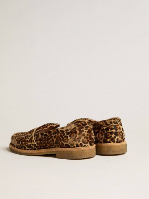 Women Loafers & Ballerinas Women's Jerry Loafer In Leopard-Print Pony Skin Golden Goose - Image 5