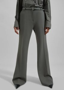 Women Lyra Flared Pants - Light Khaki The Frankie Shop Light Khaki Bottoms - Image 3