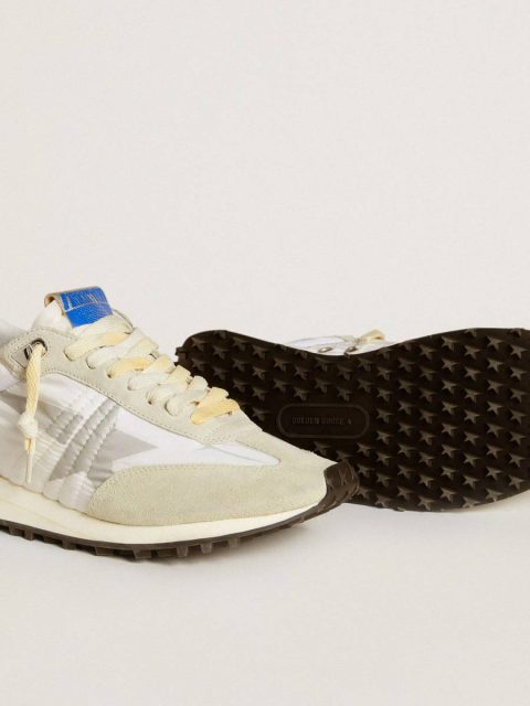 Women Marathon Women’s Marathon With White Nylon Upper And Silver Star Golden Goose - Image 3