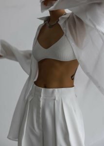 Women Marlow Oversized Linen Shirt - White White The Frankie Shop Tops - Image 5