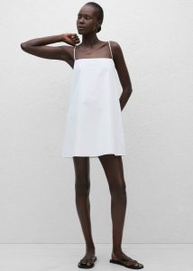 Women Matteau Square Cami Mini Dress - White White The Frankie Shop Dresses - Image 5