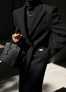 Women Melva Long Coat - Black Black Outerwear The Frankie Shop - Image 2