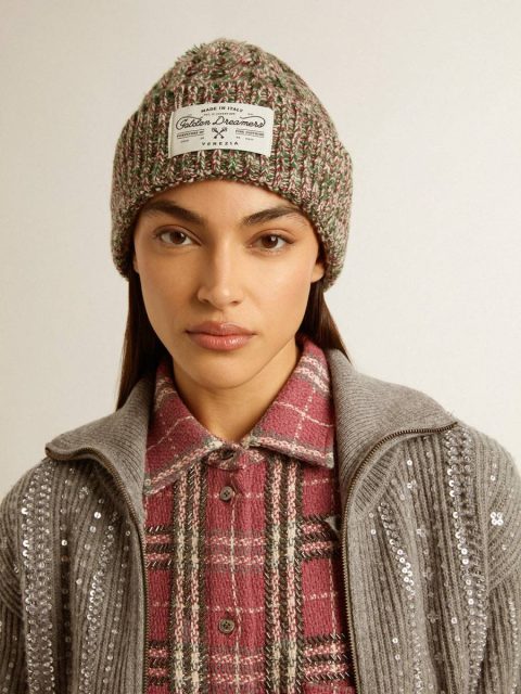 Women Multicolor Hats Multicolored Wool Beanie With Pompom Golden Goose - Image 3