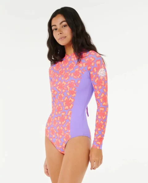Women Neon Isles Long Sleeve Upf Surfsuit One Pieces Rip Curl - Image 2
