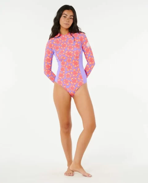 Women Neon Isles Long Sleeve Upf Surfsuit One Pieces Rip Curl - Image 4