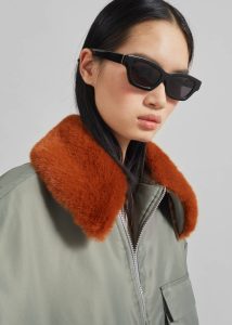 Women Outerwear Blenham Bomber Jacket - Khaki The Frankie Shop Green - Image 2