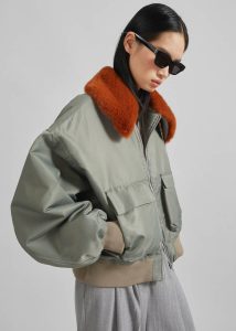 Women Outerwear Blenham Bomber Jacket - Khaki The Frankie Shop Green
