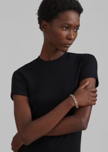Women Palmira Tee - Black Tops The Frankie Shop Black - Image 3
