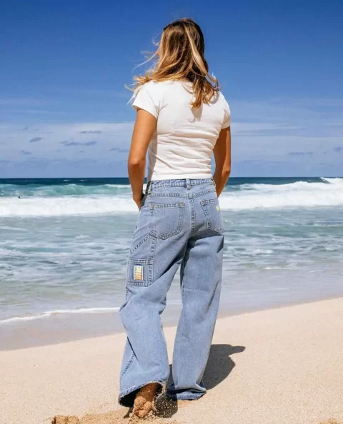 Women Pants Rip Curl X Abrand 95 Baggy Jeans Ariane