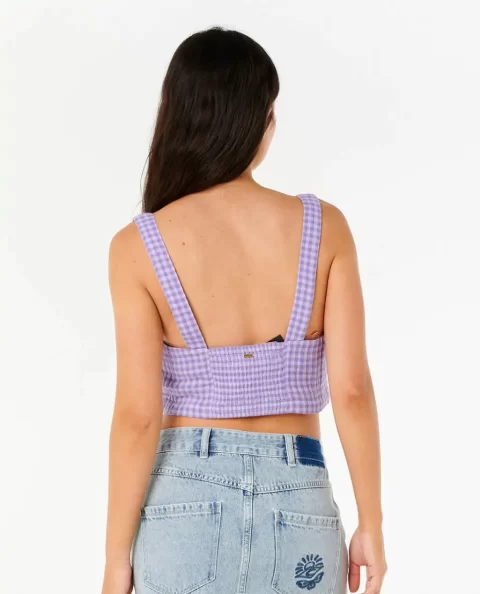Women Premium Surf Check Crop Shirts & Tops Rip Curl - Image 2