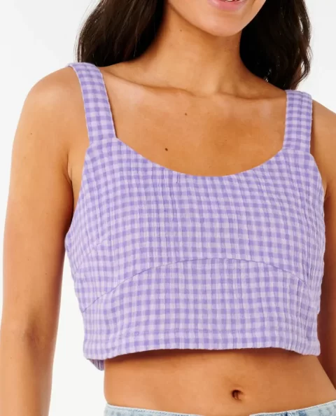 Women Premium Surf Check Crop Shirts & Tops Rip Curl - Image 5