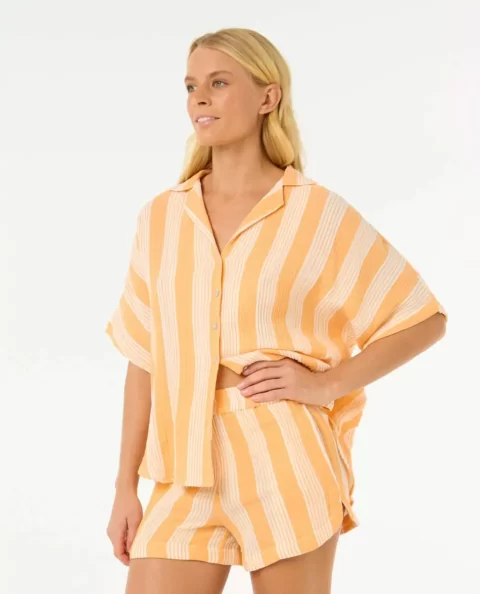 Women Premium Surf Stripe Short Sleeve Shirt Shirts & Tops Rip Curl - Image 2