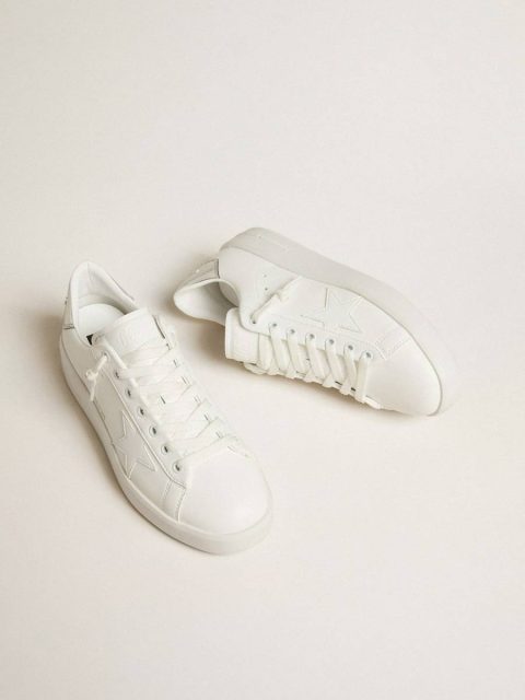 Women Purestar Women’s Bio-Based Purestar With White Star And Mirror-Effect Heel Tab Golden Goose - Image 2