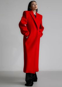 Women Red Outerwear Melva Long Coat - Red The Frankie Shop - Image 3