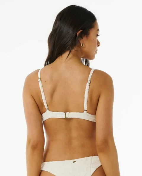Women Rip Curl Bikini Tops Santorini Terry Balconette Bikini Top - Image 3