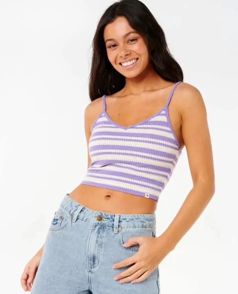 Women Rip Curl Bobbi Stripe Cami Tees & Tanks