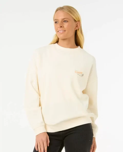 Women Rip Curl Cala Vadella Heritage Crew Hoodies & Fleece - Image 2