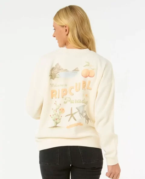 Women Rip Curl Cala Vadella Heritage Crew Hoodies & Fleece - Image 3