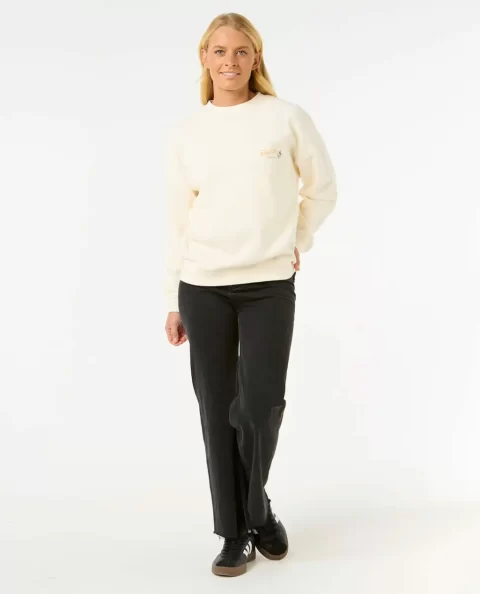 Women Rip Curl Cala Vadella Heritage Crew Hoodies & Fleece - Image 4