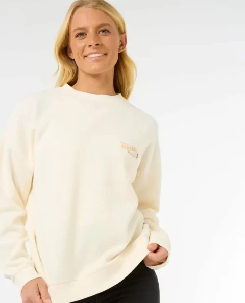Women Rip Curl Cala Vadella Heritage Crew Hoodies & Fleece