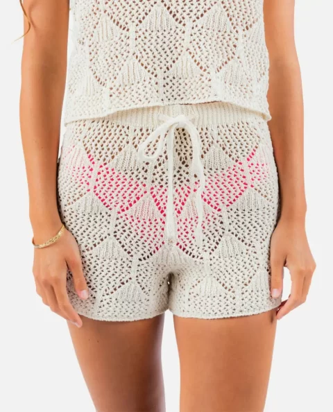Women Rip Curl Island Hopper Crochet Short Shorts
