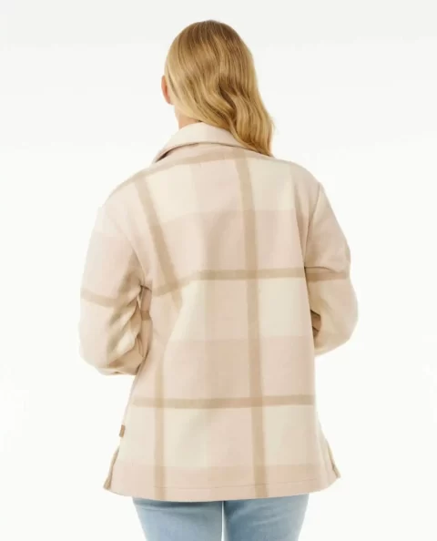 Women Rip Curl Jackets Soleil Check Shacket - Image 3