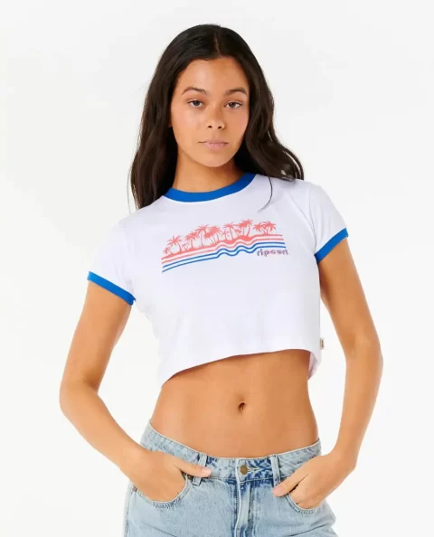 Women Rip Curl Neon Isles Baby Tee Tees & Tanks