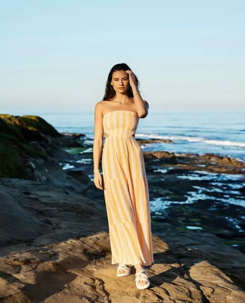 Women Rip Curl Premium Surf Stripe Maxi Dress Dresses & Rompers