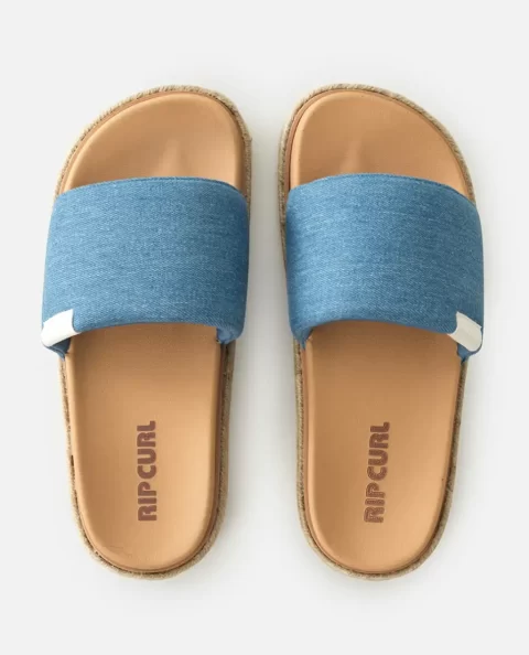 Women Rip Curl Sandals Premium Surf Bloom Espadrille Slides - Image 3