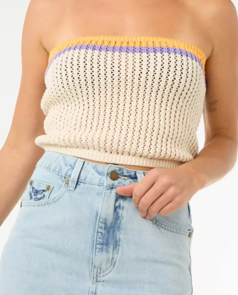 Women Rip Curl Shirts & Tops Cala Vadella Crochet Top - Image 5