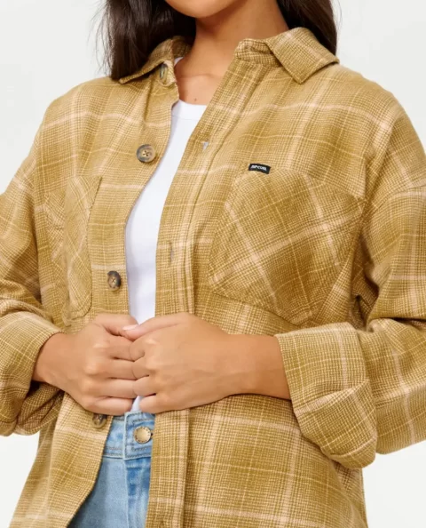 Women Rip Curl Shirts & Tops Desert Dreams Flannel - Image 4