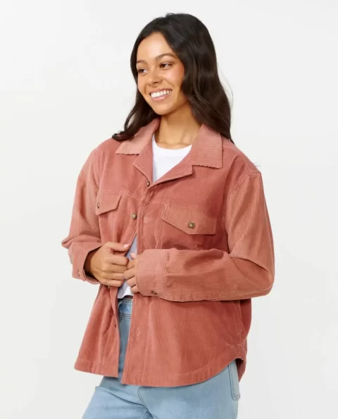Women Rip Curl Shirts & Tops Stevie Cord Shirt - Image 2