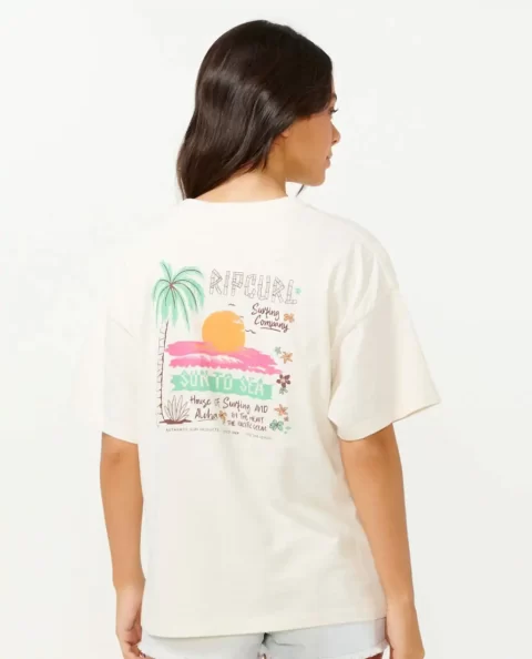 Women Rip Curl Tees & Tanks Hanalei Heritage Tee - Image 3