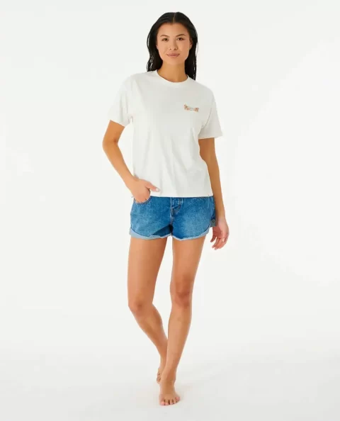 Women Rip Curl Tees & Tanks Hula Surfer Relaxed Tee - Image 4