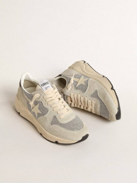 Women Running Sole Embellished With Swarovski Crystals And Ivory Star Running Sole Golden Goose - Image 2