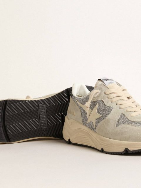Women Running Sole Embellished With Swarovski Crystals And Ivory Star Running Sole Golden Goose - Image 3