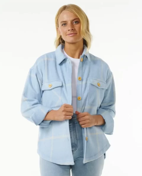 Women Shirts & Tops Rip Curl The Search Flannel Shirt