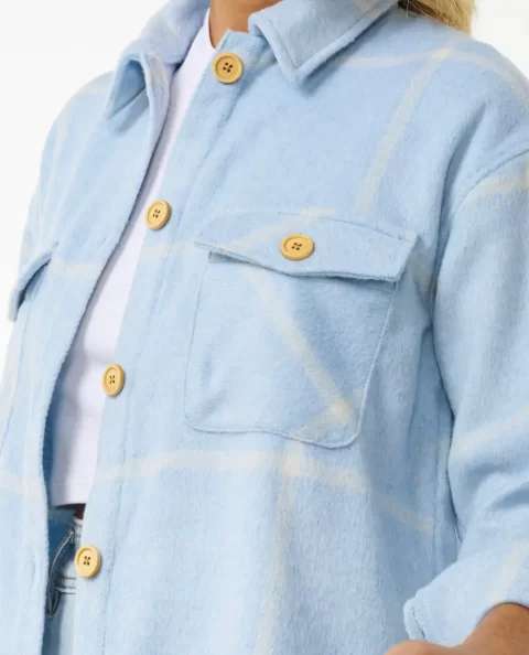 Women Shirts & Tops Rip Curl The Search Flannel Shirt - Image 5