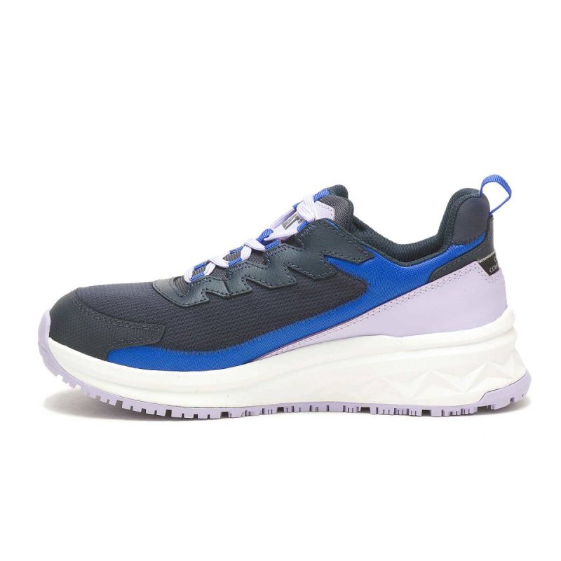 Women Shoes Women's Streamline Runner Carbon Composite Toe Static Dissipative Work Shoe Cat Total Eclipse - Image 5