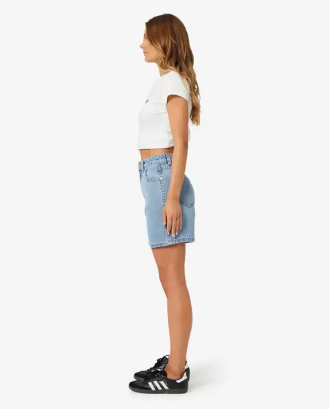 Women Shorts Rip Curl X Abrand Carrie Denim Short Ariane - Image 4