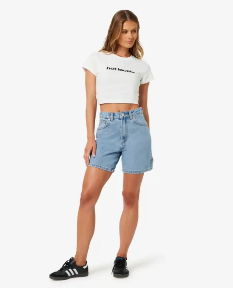 Women Shorts Rip Curl X Abrand Carrie Denim Short Ariane - Image 5