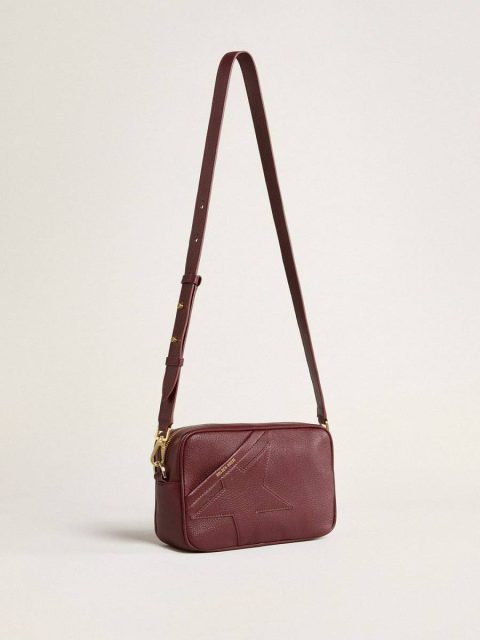 Women Star Bag In Wine-Red Leather With Tone-On-Tone Star Wine Red Crossbody Bags Golden Goose - Image 3