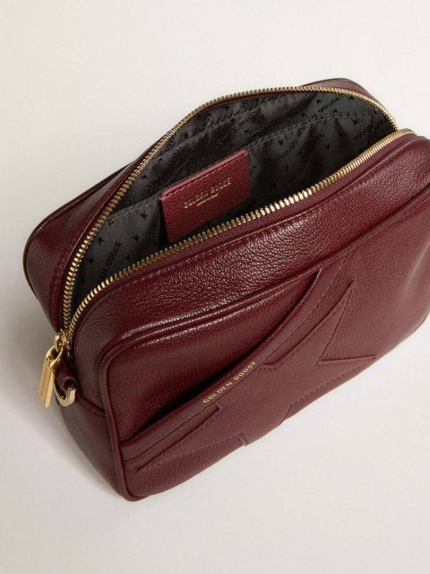 Women Star Bag In Wine-Red Leather With Tone-On-Tone Star Wine Red Crossbody Bags Golden Goose - Image 5