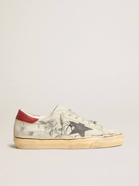 Women Super-Star Haus Of Dreamers Exclusive Women’s Super-Star In Ice Gray Crust Leather Golden Goose