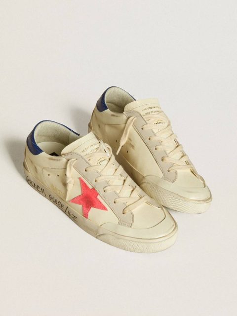 Women Super-Star Women’s Super-Star In Nappa With Suede Star And Metallic Leather Heel Tab Golden Goose - Image 2