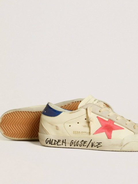 Women Super-Star Women’s Super-Star In Nappa With Suede Star And Metallic Leather Heel Tab Golden Goose - Image 3