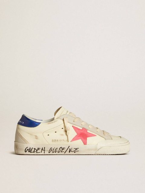 Women Super-Star Women’s Super-Star In Nappa With Suede Star And Metallic Leather Heel Tab Golden Goose