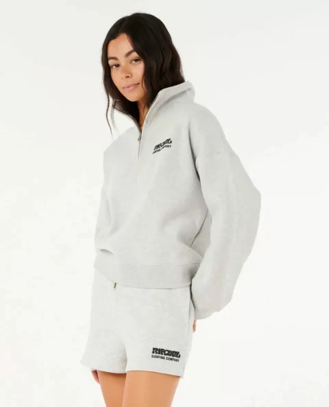Women Surf Puff 1/4 Zip Rip Curl Hoodies & Fleece - Image 2